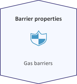 Barrier properties:Gas barriers
